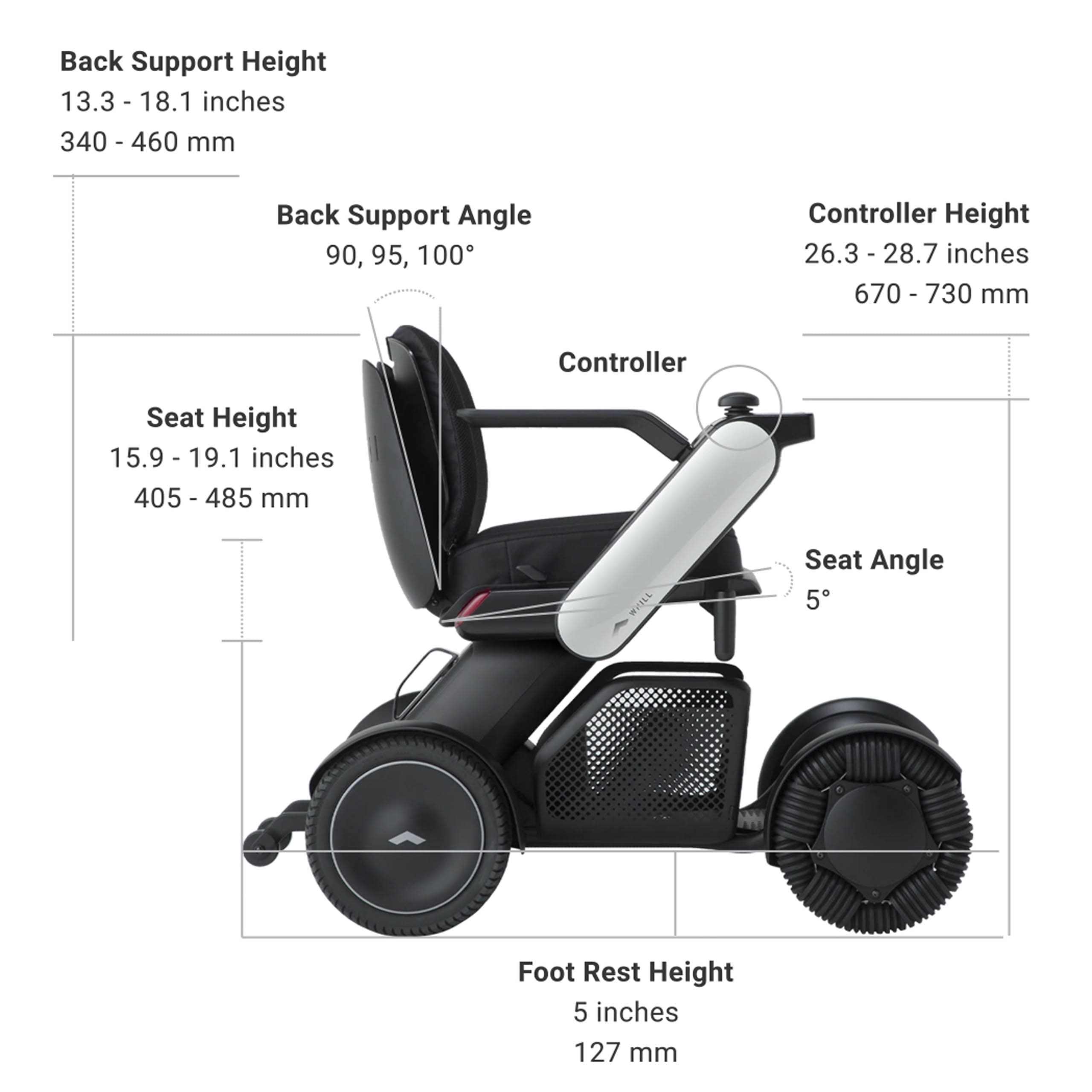 WHILL Model C2 Power Wheelchair - Image 2