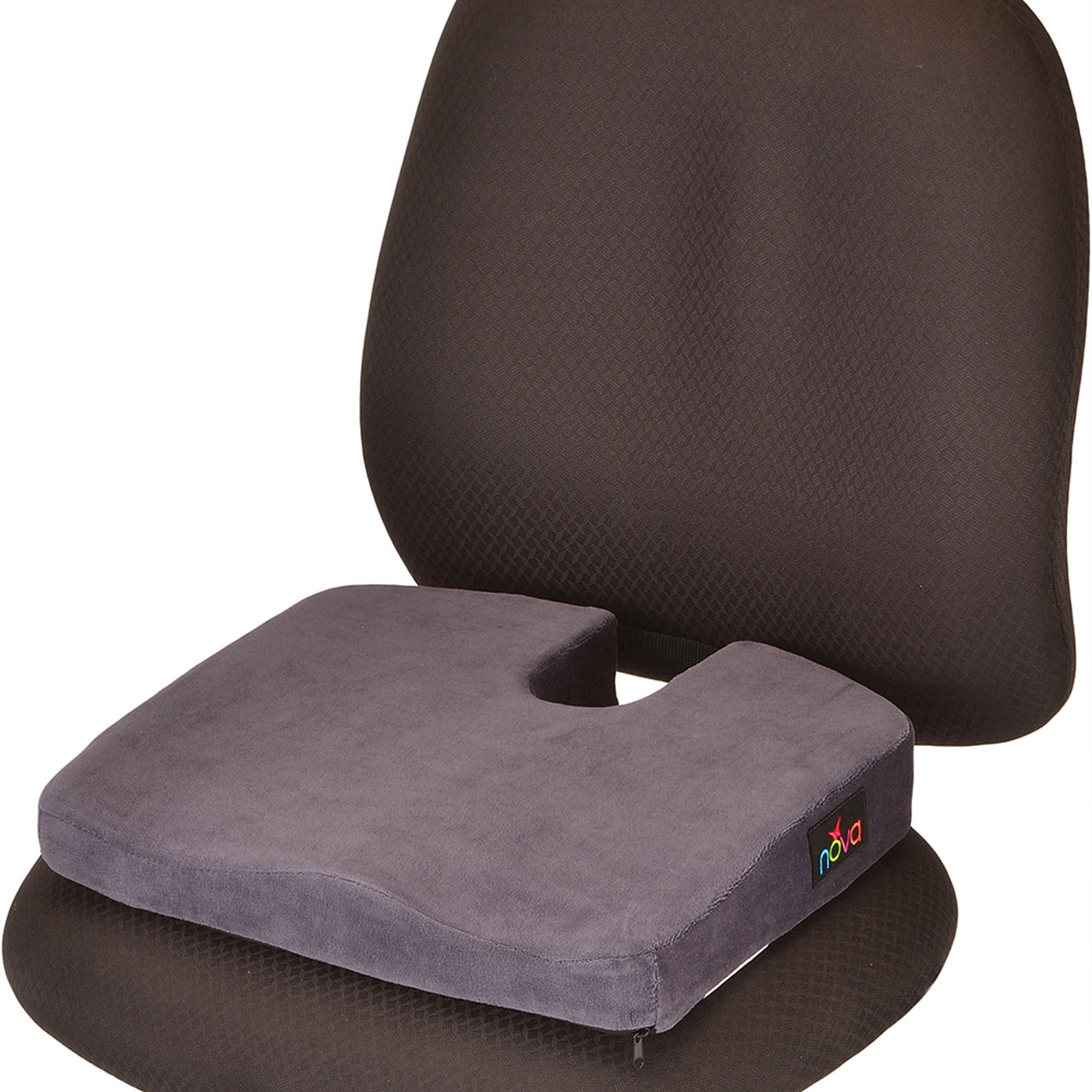 Memory Foam Velour Coccyx Cushion - Image 4