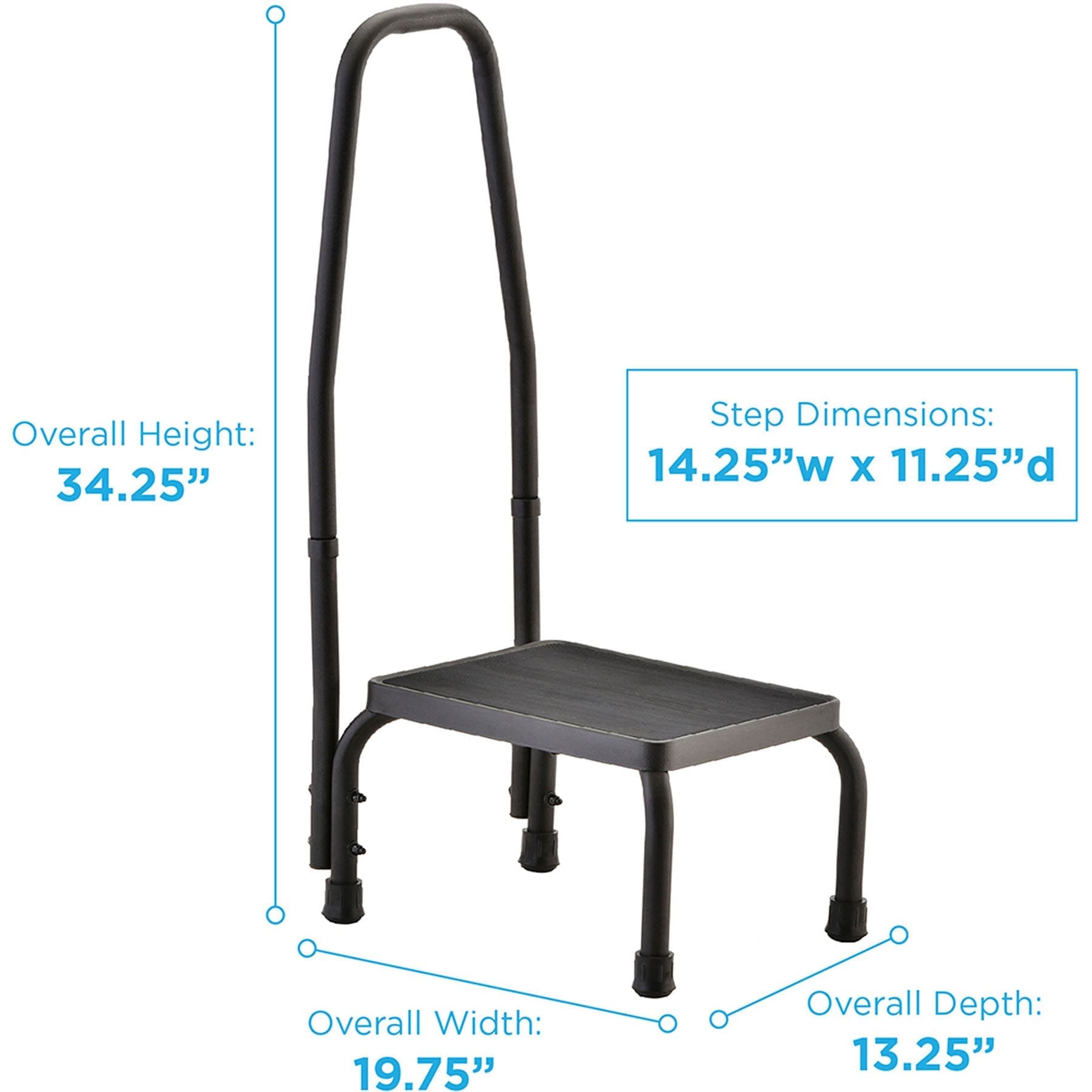 Step Stool with Hand Rail - Image 2